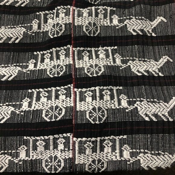 Hand Woven Textile Blanket Fringe Edge Indigenous tinguian tribe Philippines - Picture 6 of 10